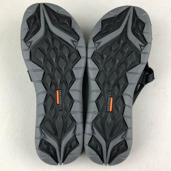 Merrell Womens Size 7 Siren Wrap Q2 Black Hook & Loop Slip On Flip Flops Sandals - Picture 9 of 14